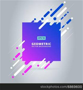 geometric pattern, square shape frame with abstract background for brochure, flyer or presentations design, vector illustration, copy space.