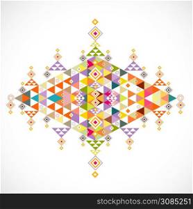 geometric pattern Thai contemporary art style template, vector illustration
