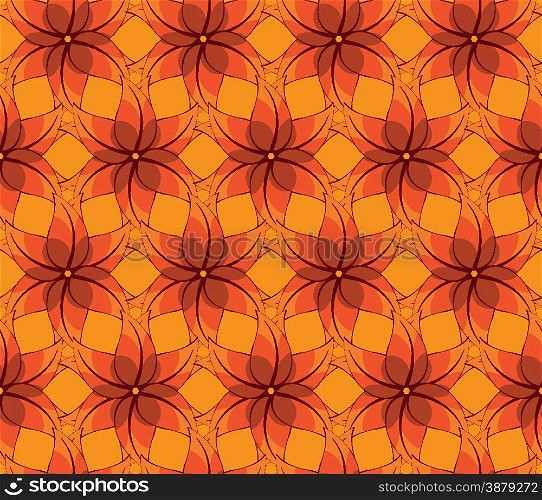 geometric pattern with colorful mosaik elements, vector background