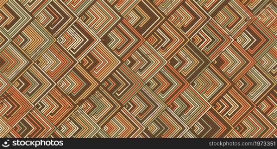 Geometric pattern with stripes square shape and marble texture colorful background retro style