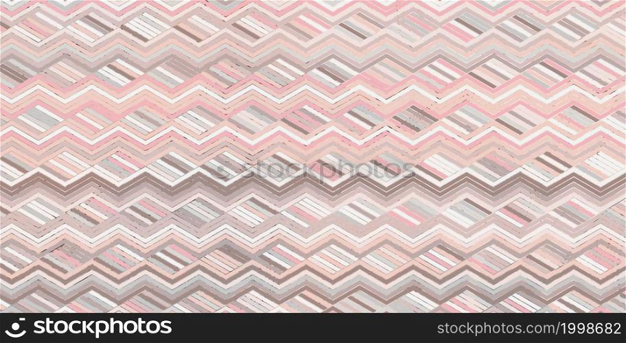 Geometric pattern with stripes wavy lines elegant background of pink and marble texture