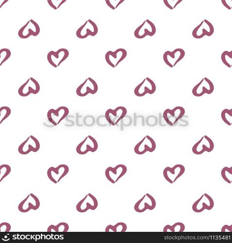 Geometric pink hearts seamless pattern. Valentines Day backdrop. Design for fabric, textile print, wrapping paper. Vector illustration. Geometric pink hearts seamless pattern. Valentines Day backdrop.
