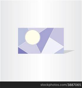 geometric polygonal business card template design
