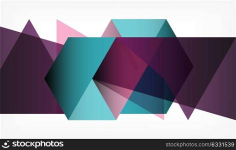 Geometric polygonal vector background. Geometric polygonal vector background, triangles and lines, modern low poly style business or techno wallpaper