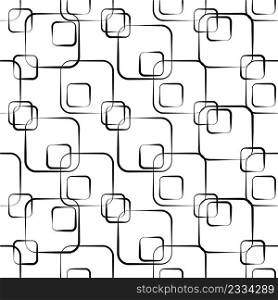 Geometric Rectangle Seamless Pattern Vector Art Illustration