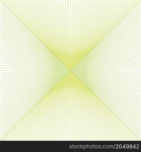 Geometric rombus sunrise lines on white background. Abstract vector illustration