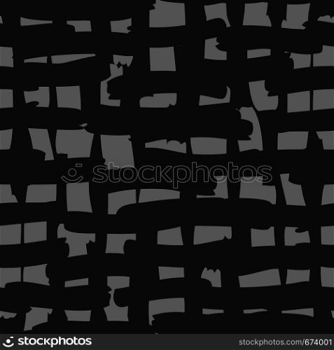 Geometric rough pattern with random intersecting lines. Chaotic rough texture. Street style. Urban art vector illustration. Geometric rough pattern with random intersecting lines.