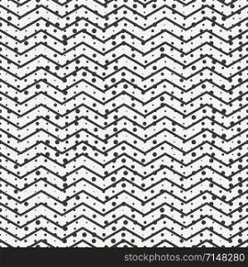 Geometric seamless abstract chevron zigzag stripes pattern. Hipster striped. Wrapping paper. Scrapbook. Vector illustration. Background. Graphic texture with randomly disposed spots.. Geometric seamless abstract chevron zigzag stripes pattern. Vintage hipster striped. Wrapping paper. Scrapbook. Vector illustration. Background. Graphic texture with randomly disposed spots.