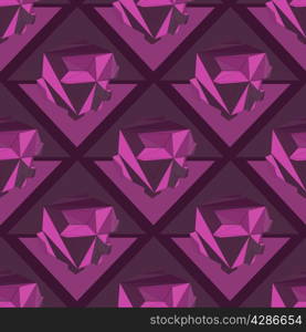 Geometric seamless background. Abstract 3D polygonal pattern.