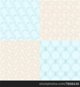 geometric seamless backgrounds4 on blue and bege
