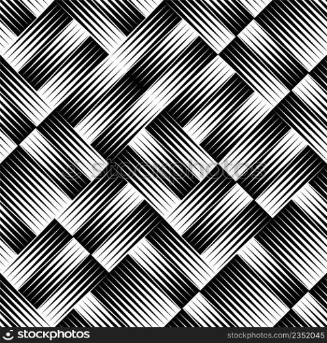 Geometric Seamless Pattern Vector Art Illustration