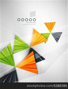 Geometric shape abstract triangle vector background