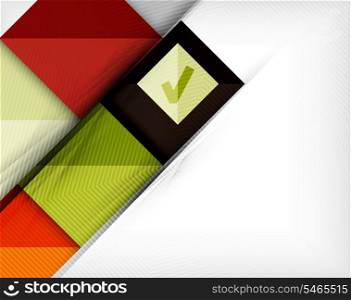 Geometric shape flat abstract background. Blank infographic background