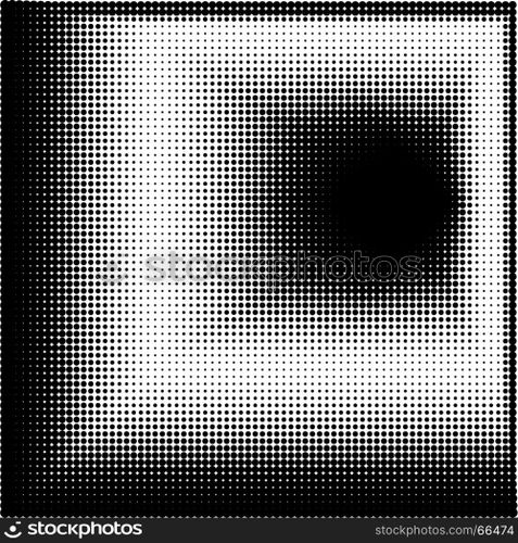 Geometric Shape Halftone Vector Illustration