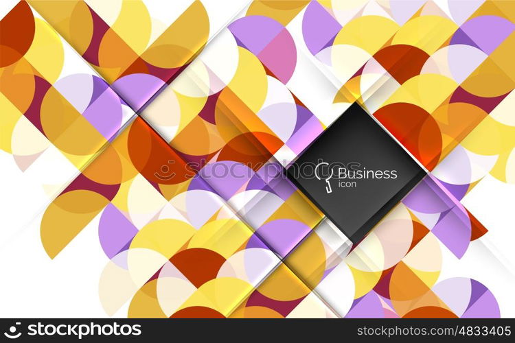 Geometric shape on white vector. Vector template background for workflow layout, diagram, number options or web design