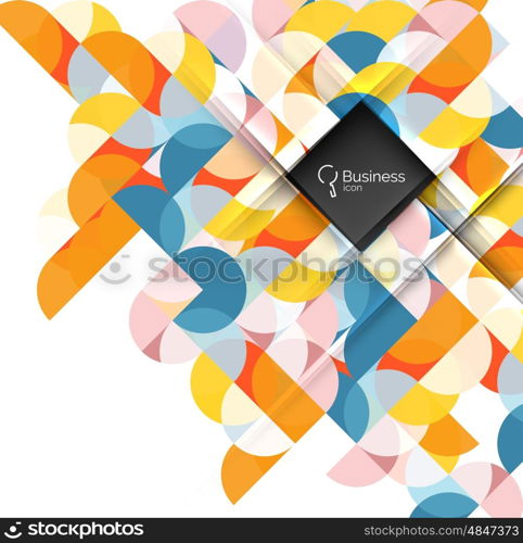 Geometric shape on white vector. Vector template background for workflow layout, diagram, number options or web design