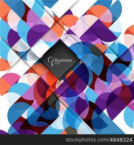 Geometric shape on white vector. Vector template background for workflow layout, diagram, number options or web design