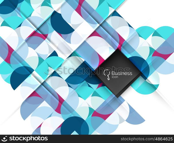 Geometric shape on white vector. Vector template background for workflow layout, diagram, number options or web design