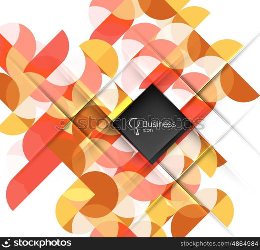 Geometric shape on white vector. Vector template background for workflow layout, diagram, number options or web design