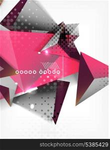 Geometric shape triangle abstract background