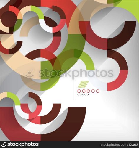 Geometric shapes abstract background