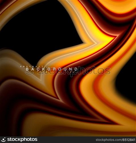 Geometric shapes created with fluid multicolored lines. Geometric shapes created with fluid multicolored lines. Vector artistic illustration for presentation, app wallpaper, banner or poster