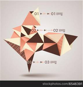 Geometric shapes for option lines, documents, reports, graph, infographic, business plan, education.. Geometric shapes for option lines, documents, reports, graph, in