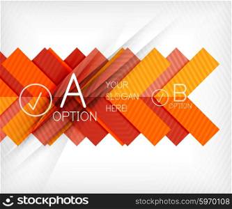 Geometric shapes with option elements. Infographic, message abstract background. Vector illustration
