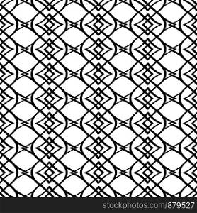 Geometric simple black and white line pattern. Vector illustration. Geometric simple line pattern