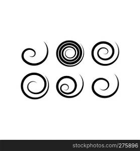 geometric spirals vector set design