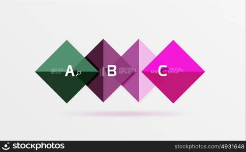 Geometric square and triangle template. Geometric square and triangle template. Vector template background for workflow layout, diagram, number options or web design