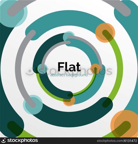 Geometric swirl and circle lines abstract background. Geometric swirl and circle lines abstract background. Vector flat design illustration