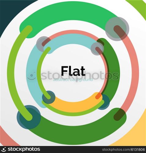 Geometric swirl and circle lines abstract background. Geometric swirl and circle lines abstract background. Vector flat design illustration