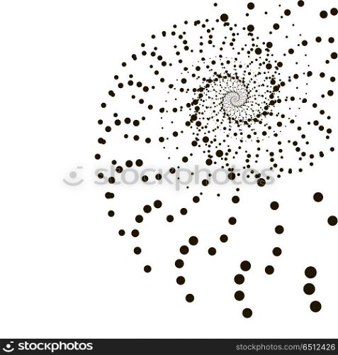 Geometric technology vector background. Abstract monochrome vortex trail. Vector illustration.. Geometric technology vector background. Abstract monochrome vortex trail. Vector illustration