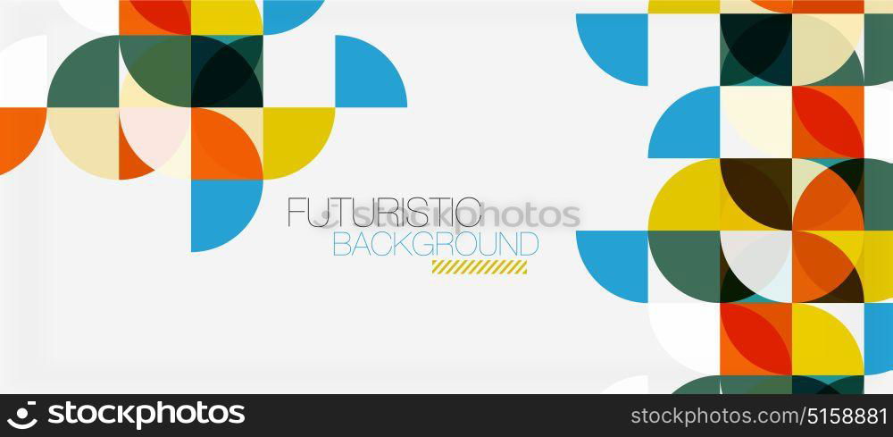 Geometric triangle and circle shape, wide abstract background. Geometric triangle and circle shape, wide abstract background. Vector modern minimalistic business or technology wallpaper, backdrop for presentation or banner