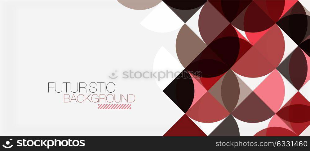 Geometric triangle and circle shape, wide abstract background. Geometric triangle and circle shape, wide abstract background. Vector modern minimalistic business or technology wallpaper, backdrop for presentation or banner