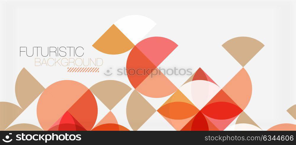 Geometric triangle and circle shape, wide abstract background. Geometric triangle and circle shape, wide abstract background. Vector modern minimalistic business or technology wallpaper, backdrop for presentation or banner