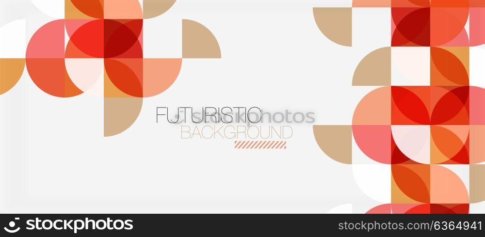 Geometric triangle and circle shape, wide abstract background. Geometric triangle and circle shape, wide abstract background. Vector modern minimalistic business or technology wallpaper, backdrop for presentation or banner