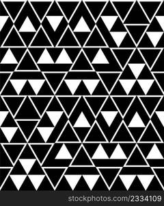 Geometric Triangle Seamless Pattern Vector Art Illustration