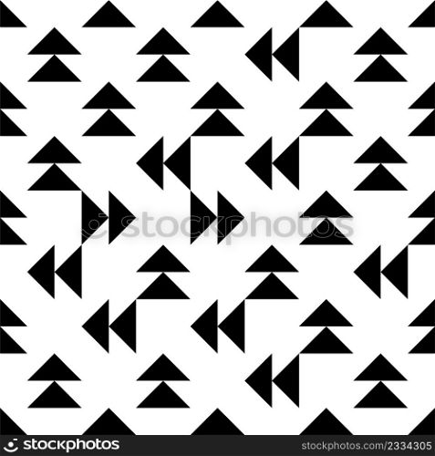 Geometric Triangle Seamless Pattern Vector Art Illustration