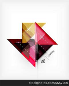 Geometric Triangles Template For Brochure | Booklet