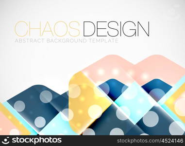 Geometric vector abstract background, light and shadow effects with transparent shapes