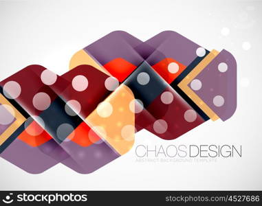 Geometric vector abstract background, light and shadow effects with transparent shapes