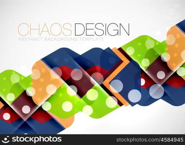 Geometric vector abstract background, light and shadow effects with transparent shapes