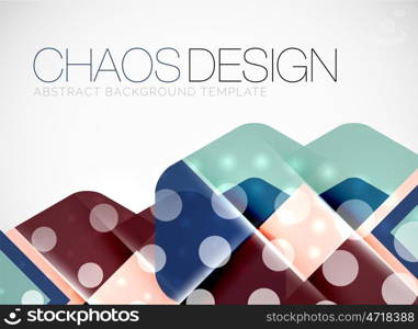 Geometric vector abstract background, light and shadow effects with transparent shapes