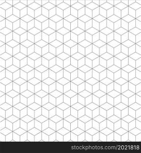Geometric vector background. Seamless pattern cubes shapes. Abstract decoration. illustration - Vector