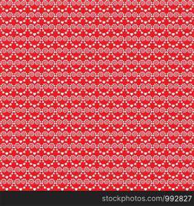 Geometric vector heart pattern seamless background. Valentines day Illustration