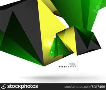 Geometrical abstract triangle background. Geometrical abstract triangle background, vector modern template, business or techno presentation wallpaper. Polygonal abstract background