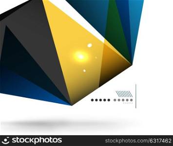 Geometrical abstract triangle background. Geometrical abstract triangle background, vector modern template, business or techno presentation wallpaper. Polygonal abstract background