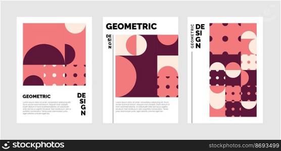 Geometrical abstract Trifold brochure Template